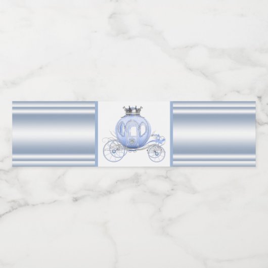 Cinderella Princess Water Bottle Labels Wasserflaschenetikett (Einzelnes Label)