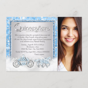 Cinderella Prinzessin Quinceanera Einladung