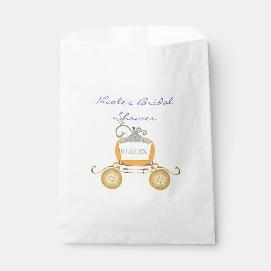 Cinderella Pumpkin Carriage Gastgeschenk Bags Geschenktütchen (Vorderseite)