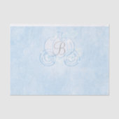 Cinderella Pumpkin Carriage Monogram Initial Seidenpapier (Vorderseite)