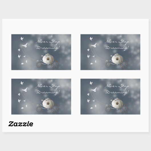 Cinderella Pumpkin Rechteckiger Aufkleber (Blatt)