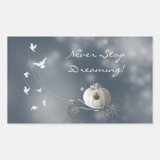 Cinderella Pumpkin Rechteckiger Aufkleber (Vorderseite)