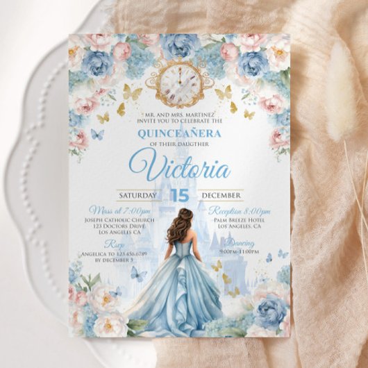Cinderella Quinceañera Einladung Prinzessin Dress