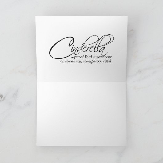 Cinderella Quote Miu Miu Red Suede Schuhe Heelse Karte (Innenseite)