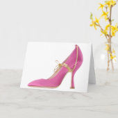 Cinderella Quote Miu Miu Schuhe Pink Pumps Heelse Karte (Gelbe Blume)