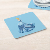 Cinderella Rechteckiger Pappuntersetzer (angewinkelt)