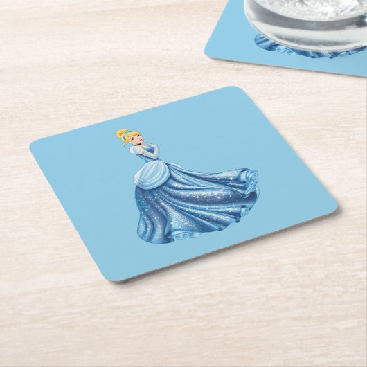 Cinderella Rechteckiger Pappuntersetzer (angewinkelt)