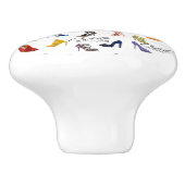 Cinderella Shoe Zitat Keramik Pull Door Knob Keramikknauf (Seitenansicht)