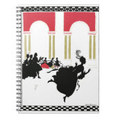 CINDERELLA SILHOUETTE von Rackham Spiral Notebook Notizblock (Vorderseite)