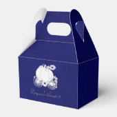 Cinderella Silver Carriage Blue Gastgeschenk Boxes Geschenkschachtel (Vorderseite)