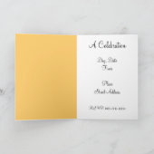 Cinderella Slipper Aquamarin Orange Pillow Custom Einladung (Innenseite)