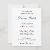 Cinderella Slipper Aquamarin Pillow Einladungen (Rückseite)