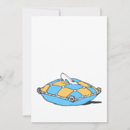 Cinderella Slipper auf Aquamarinem Orangenkissen