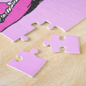 Cinderella Slipper auf rosa Kissen Puzzle (Seite)