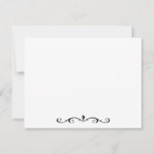 Cinderella Slipper Fairytale Thank You 4.25x5.5 Mitteilungskarte (Rückseite)