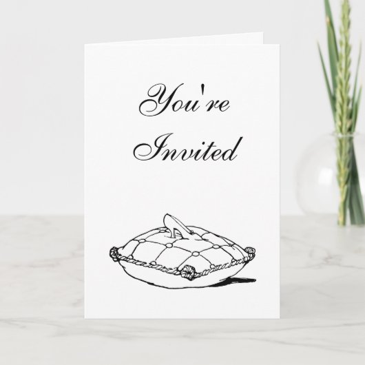 Cinderella Slipper Messe Kunst Einladung (Vorderseite)