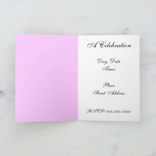 Cinderella Slipper Messe Kunst Einladung (Innenseite)