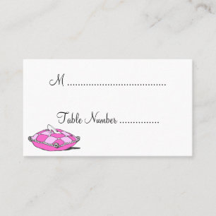 Cinderella Slipper Pink Custom Table Platzkarte