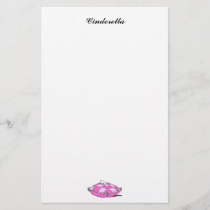 Cinderella Slipper Pink Kissen Custom Stationery Briefpapier