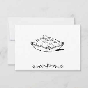 Cinderella Slipper RSVP Cards Karte