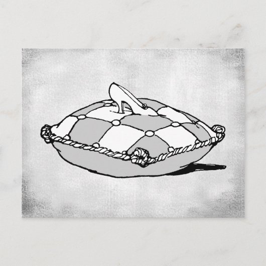 Cinderella Slipper Vintag Art Postkarte (Vorderseite)