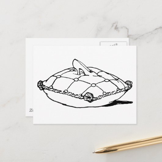 Cinderella Slipper Vintage Märchengeschichte Postkarte (Vorderseite/Rückseite Beispiel)
