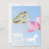 Cinderella Wedding Cards Einladung (Vorderseite)