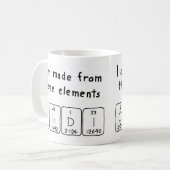 Cindi Periodenname Tasse (Vorderseite Links)