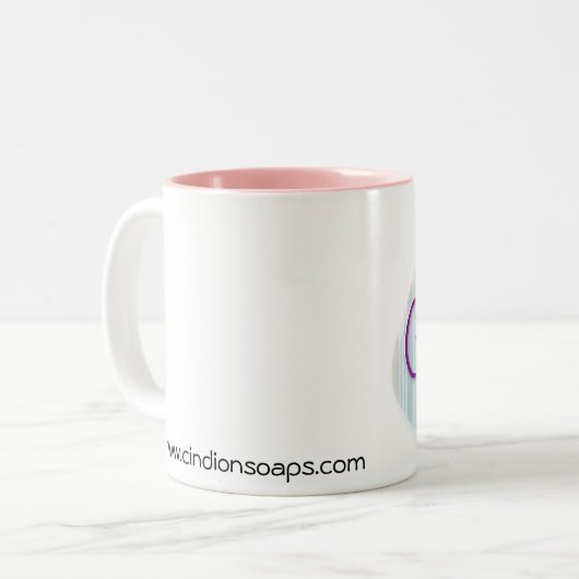CindiOnSoaps_Mug Zweifarbige Tasse (Vorderseite Links)