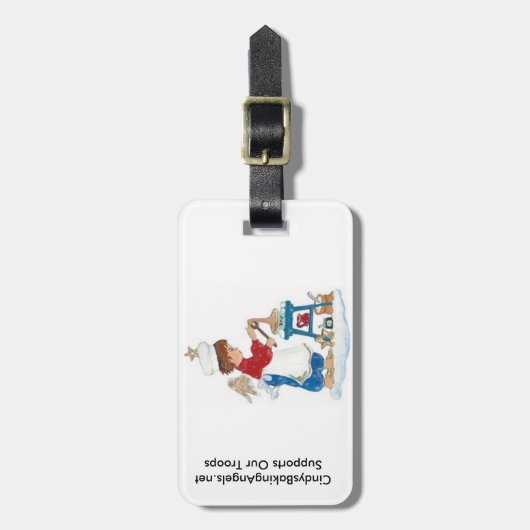 Cindy Backen-Engels-Gepäckanhänger! Gepäckanhänger (Vorderseite vertikal)