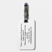 Cindy Backen-Engels-Gepäckanhänger! Gepäckanhänger (Rückseite vertikal)