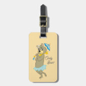Cindy Bear Holding Parasol Gepäckanhänger (Vorderseite vertikal)