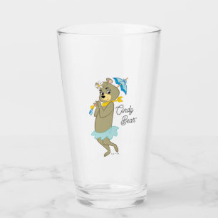 Cindy Bear Holding Parasol Glas