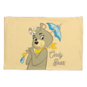 Cindy Bear Holding Parasol Kissenbezug (Rückseite)
