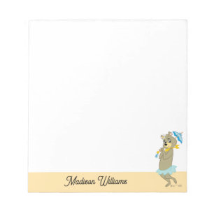 Cindy Bear Holding Parasol Notizblock