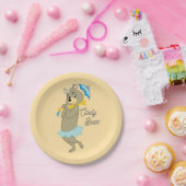 Cindy Bear Holding Parasol Pappteller (Party)