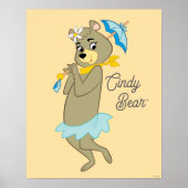 Cindy Bear Holding Parasol Poster (Vorne)