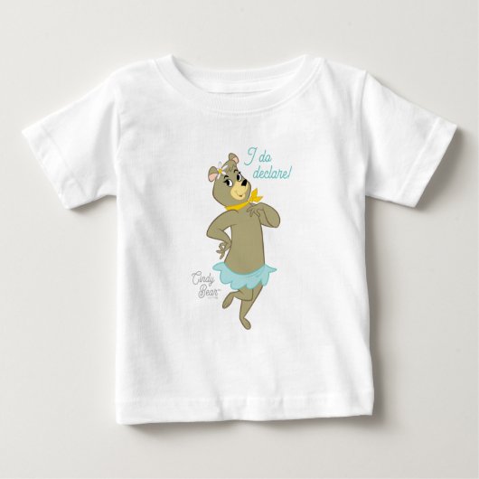 Cindy Bear Playful Pose Baby T-shirt (Vorderseite)