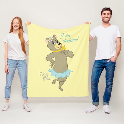 Cindy Bear Playful Pose Fleecedecke (Beispiel)