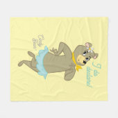 Cindy Bear Playful Pose Fleecedecke (Vorderseite (Horizontal))