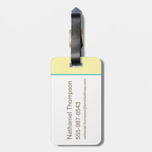 Cindy Bear Playful Pose Gepäckanhänger (Rückseite vertikal)