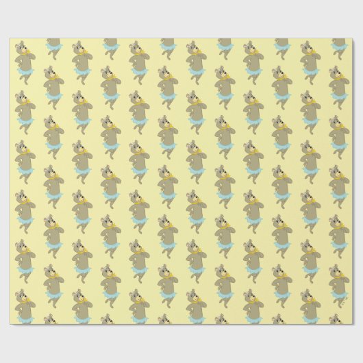 Cindy Bear Playful Pose Geschenkpapier (Flach)