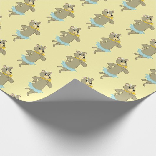 Cindy Bear Playful Pose Geschenkpapier (Ecke)