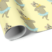 Cindy Bear Playful Pose Geschenkpapier (Rolleneckpunkt)