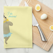 Cindy Bear Playful Pose Geschirrtuch (Viertel Falte)