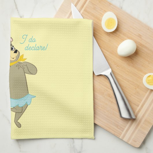 Cindy Bear Playful Pose Geschirrtuch (Viertel Falte)