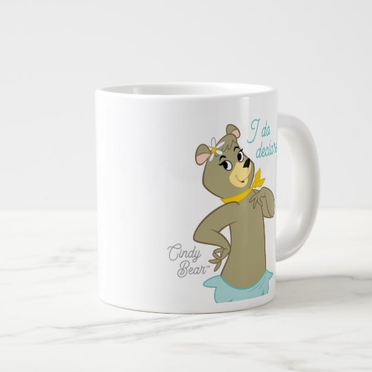 Cindy Bear Playful Pose Jumbo-Tasse (Vorderseite Rechts)