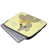 Cindy Bear Playful Pose Laptopschutzhülle (Vorne Knopf)