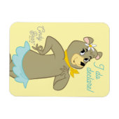 Cindy Bear Playful Pose Magnet (Horizontal)