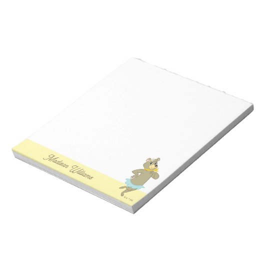 Cindy Bear Playful Pose Notizblock (Rotiert)